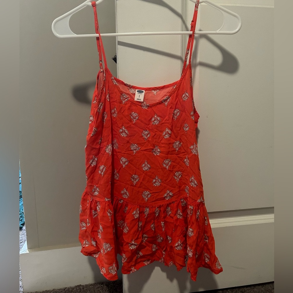 Old Navy Orange Tank Top, Size Small